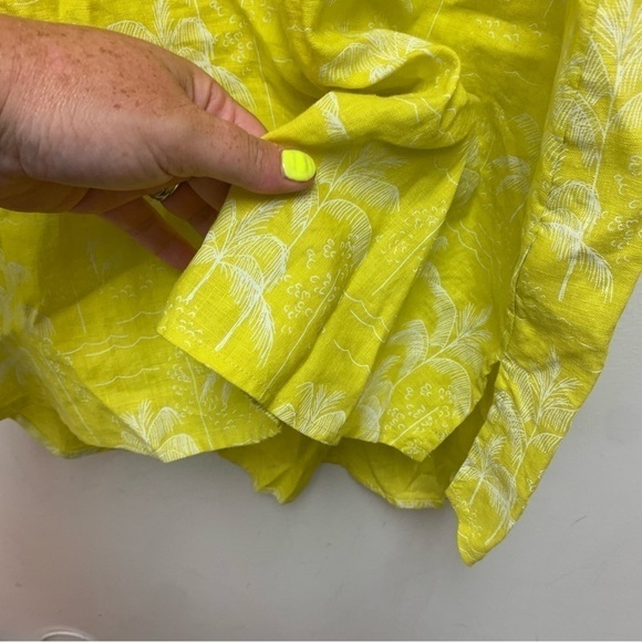 C&C California 100% Linen Palm Tree Dress - Picture 11 of 11